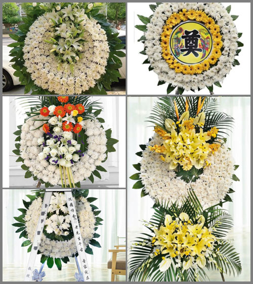 陕西汉中市南郑县湘水镇花圈速递